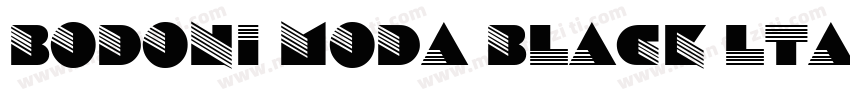 bodoni moda black ltalic字体转换